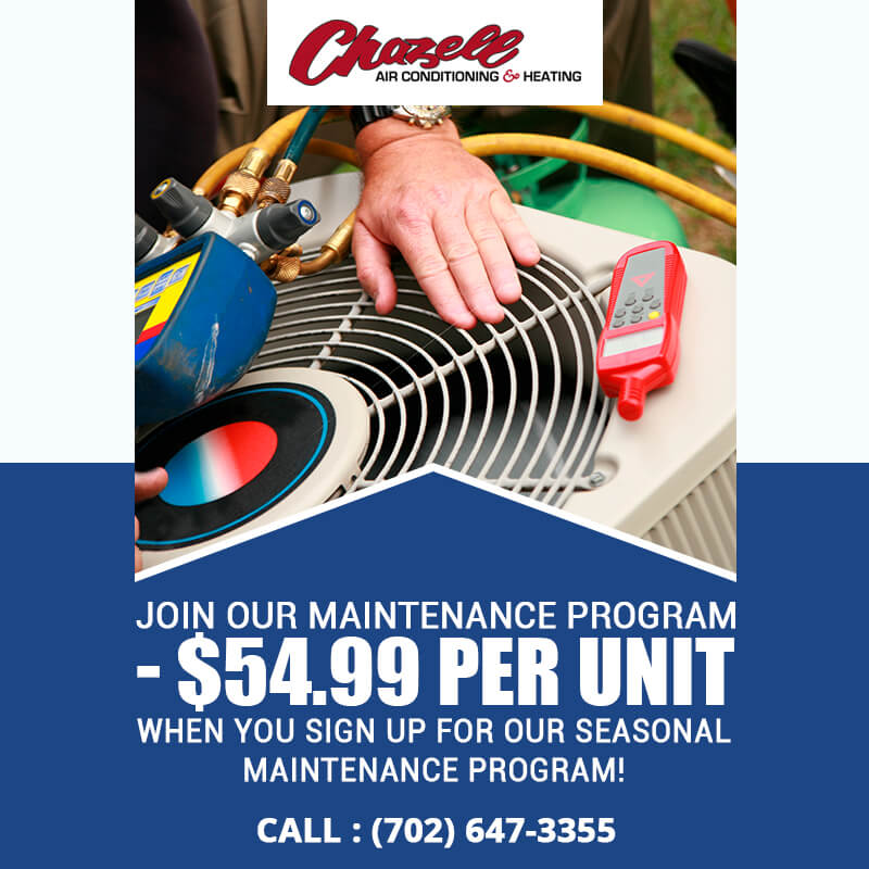 Join Our Maintenance Program - $54.99 Per Unit When You Sign Up For Our Seasonal Maintenance Program!